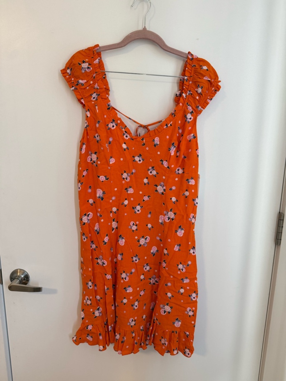 Women’s Free People Floral Orange Sundress
